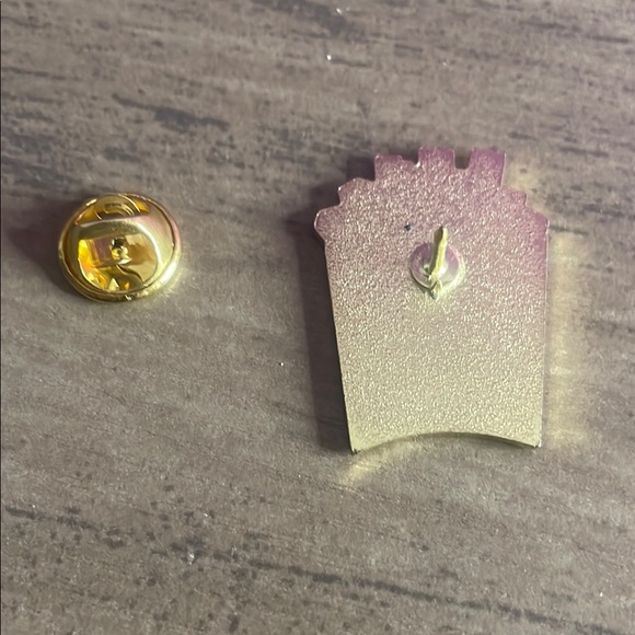 Fun 'Fries Before Guys' Enamel Pin - Picture 3 of 5